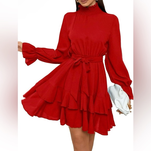 A-Line Red Dress Size XL - Picture 1 of 9